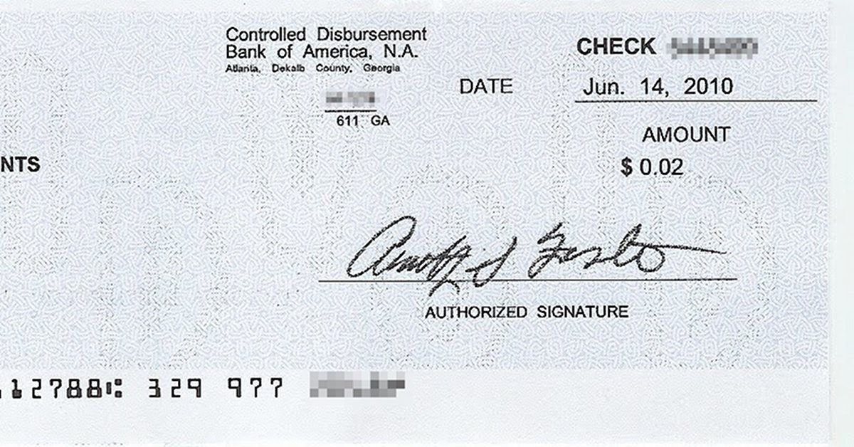 Two-Cent Check