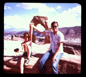 Dad and me at delicate arch