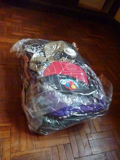 Vacuum-packed clothes