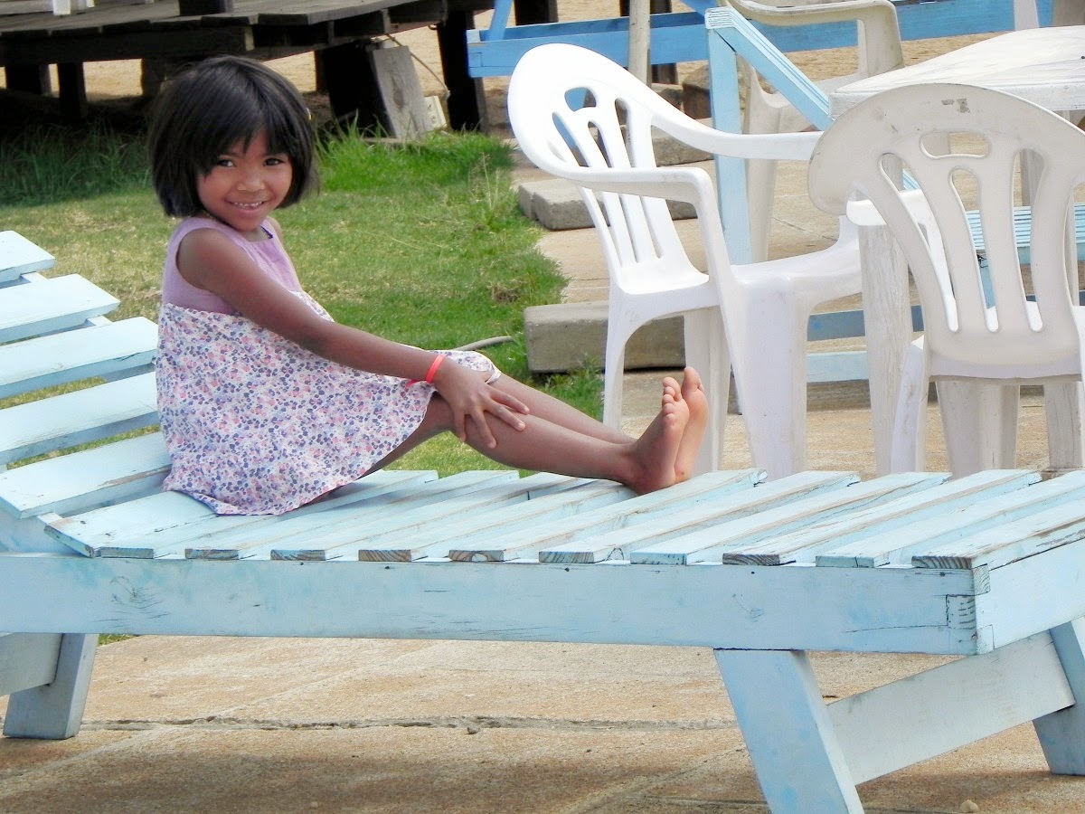 Girl on Beach Chair at Batou Beach