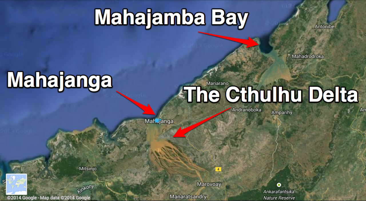 Map of Mahaganga and Mahajamba